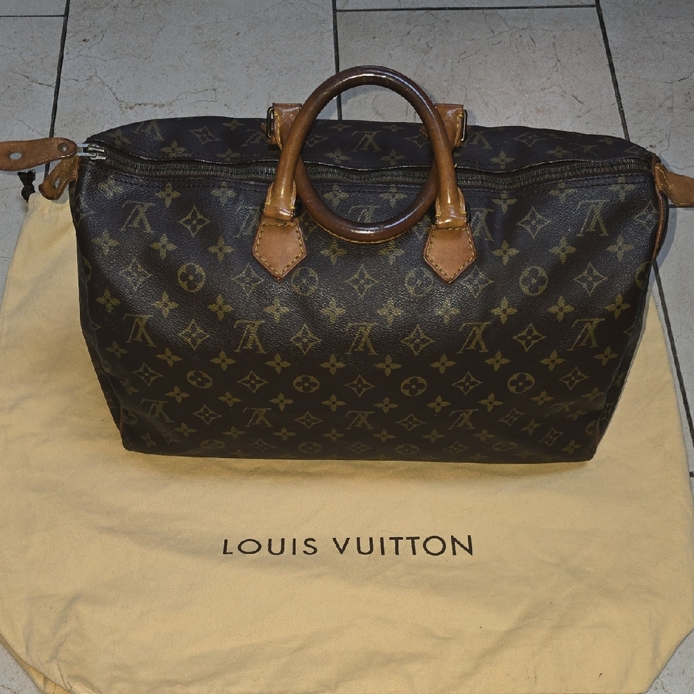Louis Vuitton Speedy 40 Monogram Print Vintage Bag